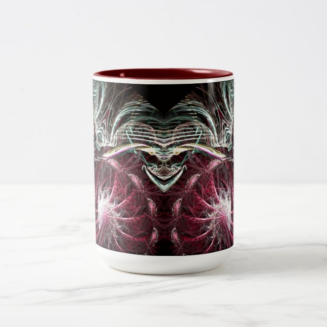 Tasse 2 Couleurs Sinister Face Fractal Artistry (Centre)