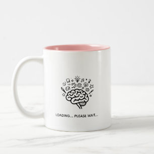 Tasse 2 Couleurs Sip Happens Minimaliste Typographie Moderne Drôl