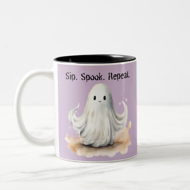 Tasse 2 Couleurs Sirop Fantôme Répéter Halloween Créatif Effrayant  (Gauche)