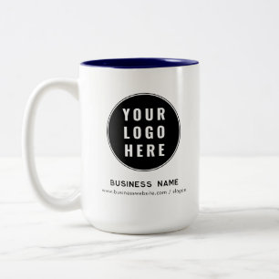 Tasse 2 Couleurs Site Web de Logo d'Entreprise Moderne Personnalisé