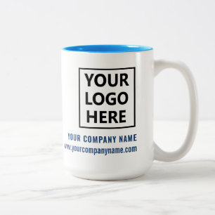 Tasse 2 Couleurs Site Web de Slogan de Logo Commercial Moderne
