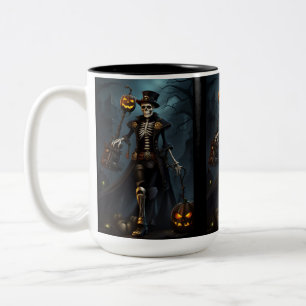 Tasse 2 Couleurs Skeleton Steampunk