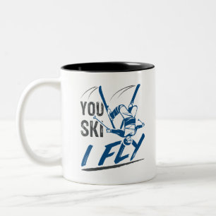 Tasse 2 Couleurs Ski Aérien Ski Libre Ski Vous Ski I Voler