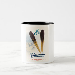 Tasse 2 Couleurs Ski Canada