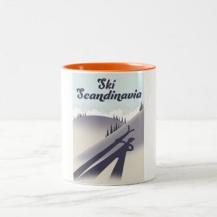 Tasse 2 Couleurs Ski Scandinavie