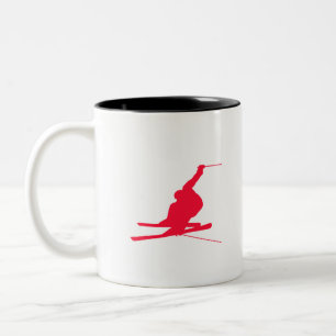 Tasse 2 Couleurs Ski Scarlet Red Snow