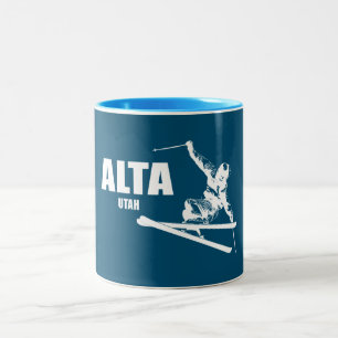 Tasse 2 Couleurs Skier Alta Utah