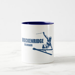 Tasse 2 Couleurs Skier Breckenridge Colorado