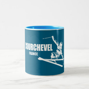 Tasse 2 Couleurs Skier Courchevel France