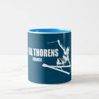 Tasse 2 Couleurs Skier Val Thorens France
