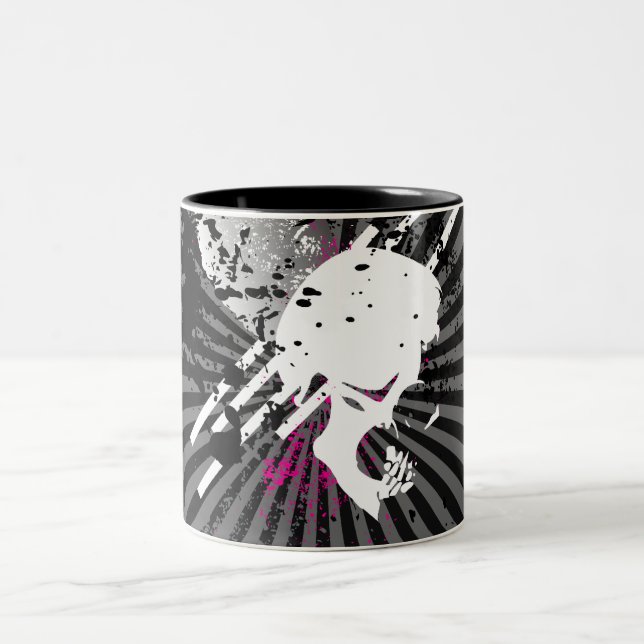 Tasse 2 Couleurs skullz. (Centre)
