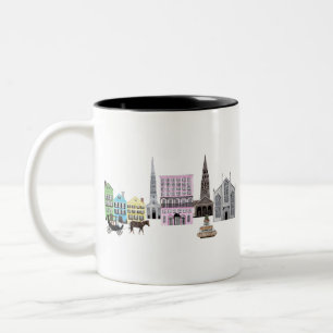 Tasse 2 Couleurs skyline charleston