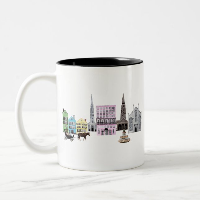 Tasse 2 Couleurs skyline charleston (Gauche)