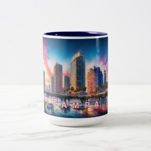 Tasse 2 Couleurs Skyline couleur Tampa