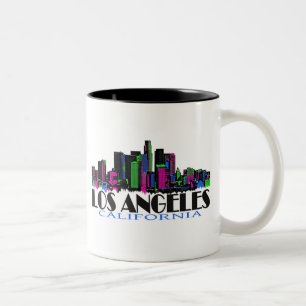 Tasse 2 Couleurs Skyline de Los Angeles California