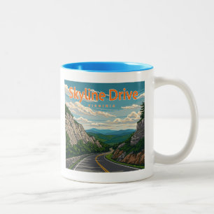 Tasse 2 Couleurs Skyline Drive Virginia Paysage