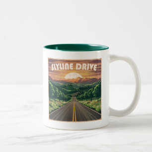 Tasse 2 Couleurs Skyline Drive Virginia Sunset