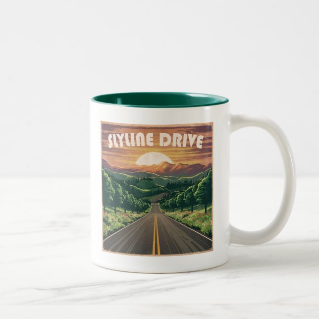 Tasse 2 Couleurs Skyline Drive Virginia Sunset (Droit)