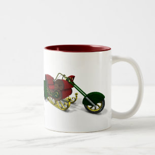 Tasse 2 Couleurs Sledge à moteur Santa Claus