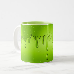 Tasse 2 Couleurs Slime vert d'Halloween