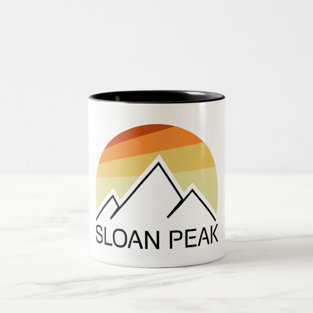 Tasse 2 Couleurs Sloan Peak Washington Rétro (Centre)