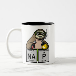 Tasse 2 Couleurs Sloth Chimie Enseignant Science Animal