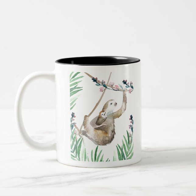 Tasse 2 Couleurs Sloth Momma (Gauche)
