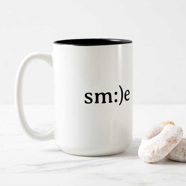 Tasse 2 Couleurs Smile tu peux (Avec donut)