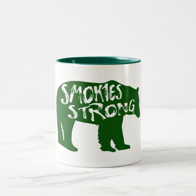 Tasse 2 Couleurs Smokies Ours fort (Centre)