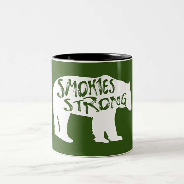 Tasse 2 Couleurs Smokies Ours fort (Centre)