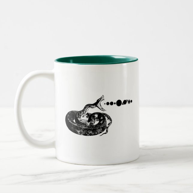 Tasse 2 Couleurs Snake Hiss Planètes Espace Système Solaire (Gauche)