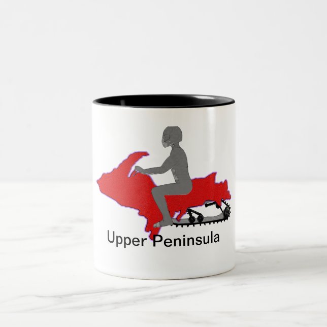 Tasse 2 Couleurs Snowmobile supérieur de péninsule (Centre)