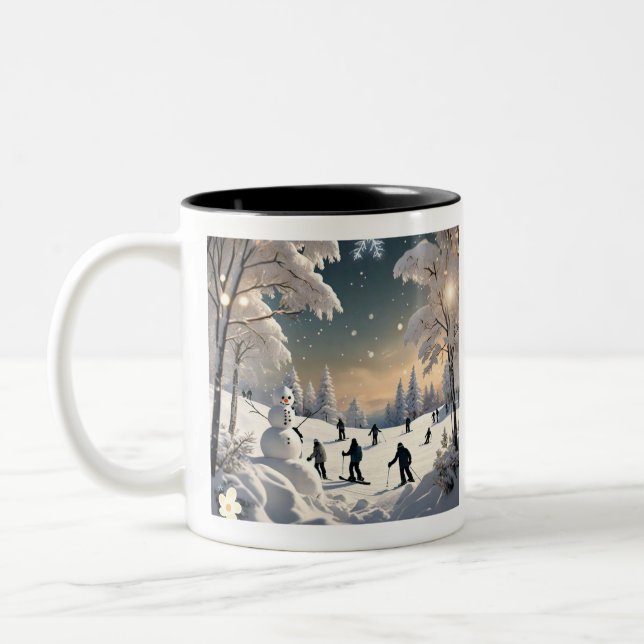Tasse 2 Couleurs "Snowy Escape Route" (Gauche)