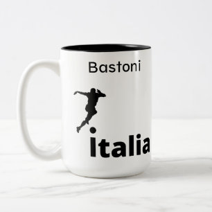 Tasse 2 Couleurs Soccer Italie, personnalisable