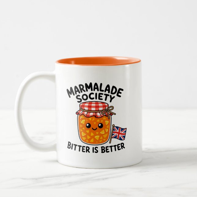 Tasse 2 Couleurs Société de la Marmelade Pot de Dessin Animé Drôle (Gauche)