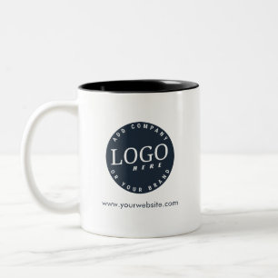 Tasse 2 Couleurs Société de logo et de site Web d'entreprise simple
