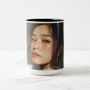 Tasse 2 Couleurs Société d'Esthétique de Portrait de Beauté de l'He