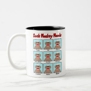 Tasse 2 Couleurs Sock Monkey Moods