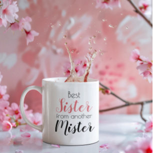 Tasse 2 Couleurs Sœur drôle d'un autre monsieur joli