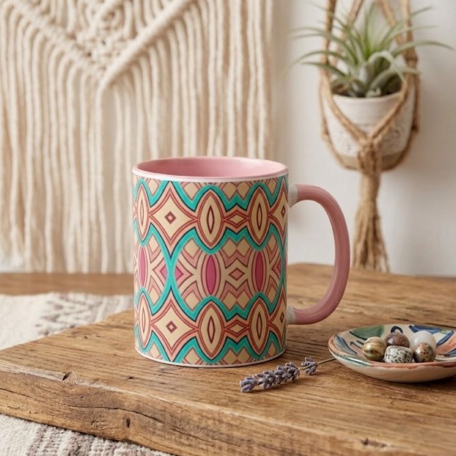 Tasse 2 Couleurs Soft Diamond & Oval Symmetry (Créateur téléchargé)