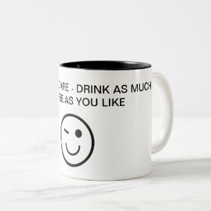 TASSE 2 COULEURS SOINS PALLIATIFS - BOIRE AUTANT DE CAFÉ QUE VOUS A