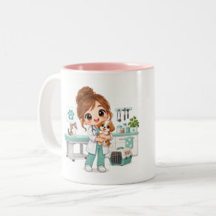 Tasse 2 Couleurs Soins Vétérinaires Douceur