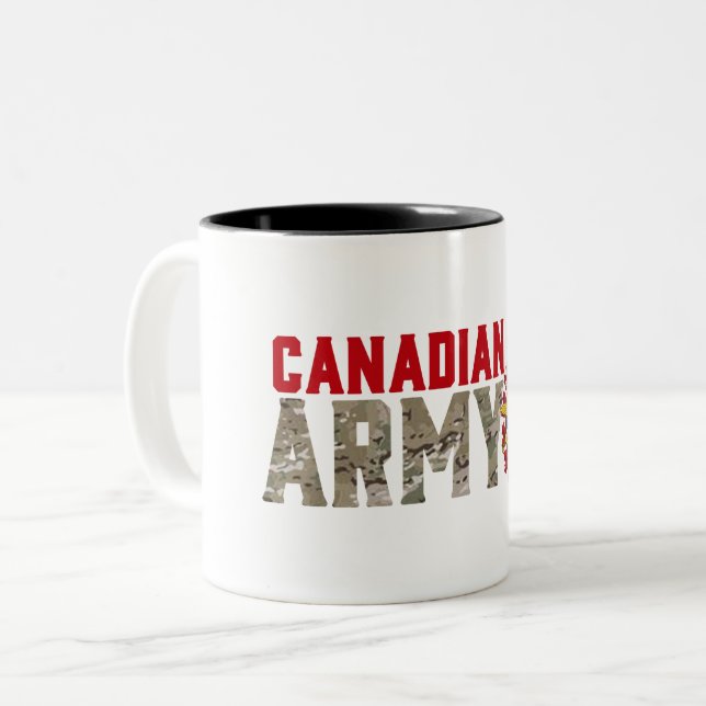 Tasse 2 Couleurs Soldat de l'Armée canadienne (Devant gauche)