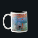 Tasse 2 Couleurs Soleil de l'impression Claude Monet<br><div class="desc">Impression Sunrise peinte par Claude Monet en 1872.</div>