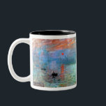 Tasse 2 Couleurs Soleil de l'impression Claude Monet<br><div class="desc">Impression Sunrise peinte par Claude Monet en 1872.</div>
