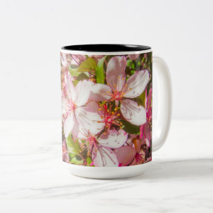 Tasse 2 Couleurs Soleil et nuages La nature fleurit Coeur en fleurs