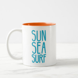 Tasse 2 Couleurs Soleil, Mer Et Surf BLEU
