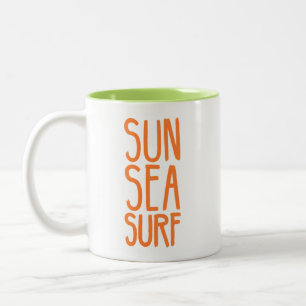 Tasse 2 Couleurs Soleil, Mer Et Surf ORANGE