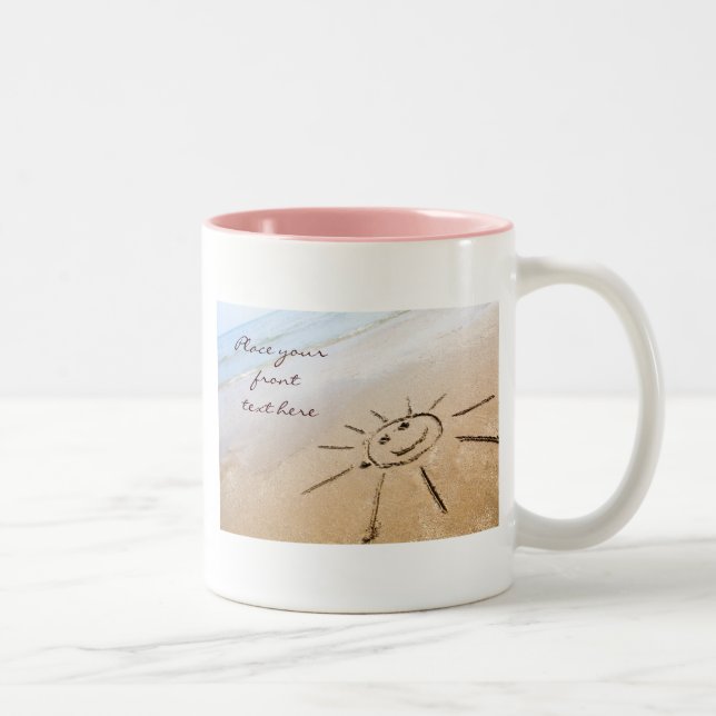 Tasse 2 Couleurs Soleil Sur La Plage (Droit)
