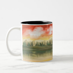 Tasse 2 Couleurs Solitude De L'Esprit Sans Points